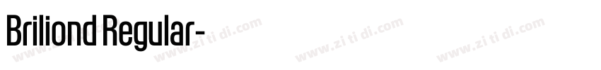 Briliond Regular字体转换 Briliond Regular字体转换